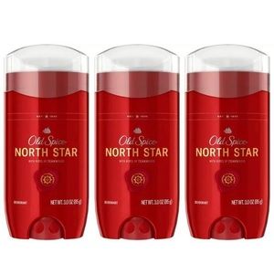 (3 Pk) Old Spice North Star With Notes Of Teakwood Aluminum Free Deodorant 3 Oz